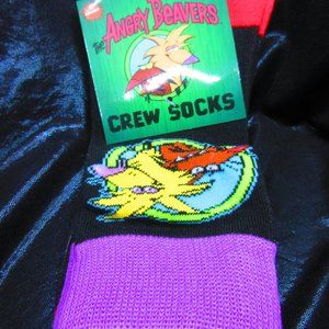 Brand New The Angry Beavers Crew Socks Nick Box EXCLUSIVE Winter 2021